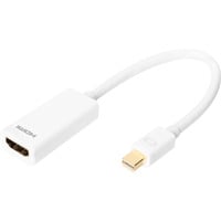 Mini DisplayPort auf HDMI Adapter / Konverter weiß, HDMI, DP 1.1a, DP++ Dual-Mode