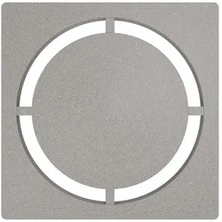 Schlüter Systems KERDI-DRAIN-STYLE Austauschbarer Entwässerungsrost Design 7 Pure Edelstahl TSSG - Strukturbeschichtet Steingrau