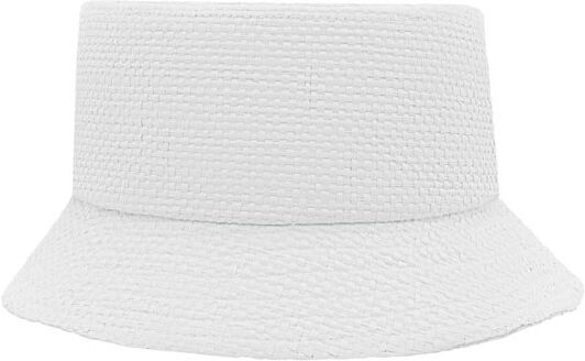 Chapeau bob en paille personnalisé BILGOLA+ blanc