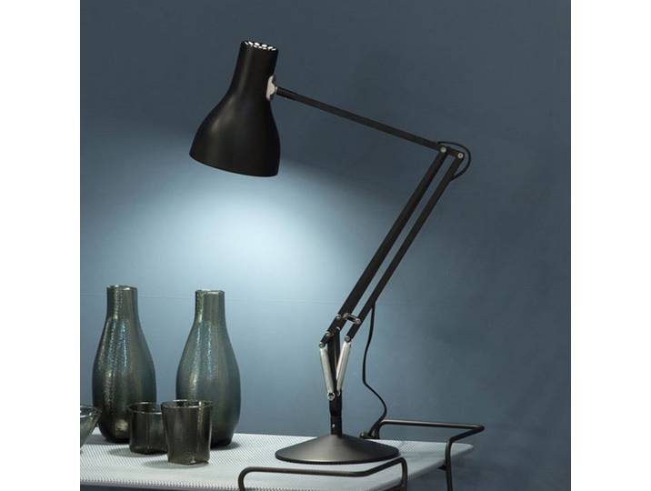 Type 75 Tischleuchte Jet Black - Anglepoise - Arbeitszimmer / Büro - Industrielles Design - Metall - Einflammig