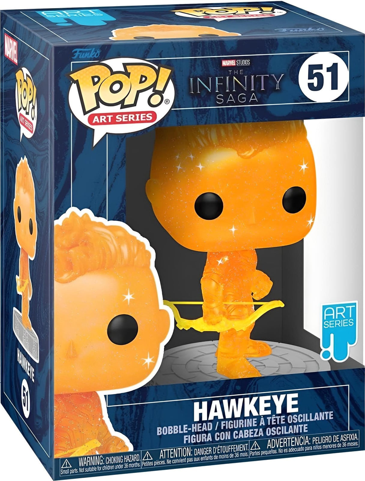 Funko Pop! Artist Series Marvel Infinity Saga Hawkeye - Oranje