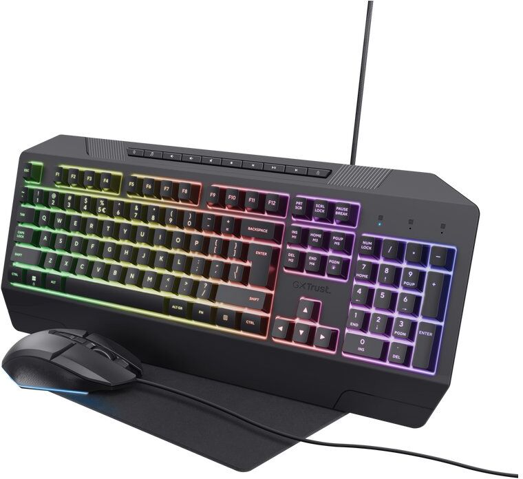 Tastiera e mouse Trust 25283 GXT 791 3in1 Black
