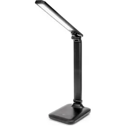 Platinet, Tischlampe, PDL194B Tisch-LED-Lampe Remus 5W dimmbar, Touch-Steuerung, USB-Anschluss, schwarz (250 lm)