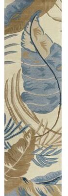 Domani Camila Ivory/Blue Tropics Hand-tufted Wool Area Rug
