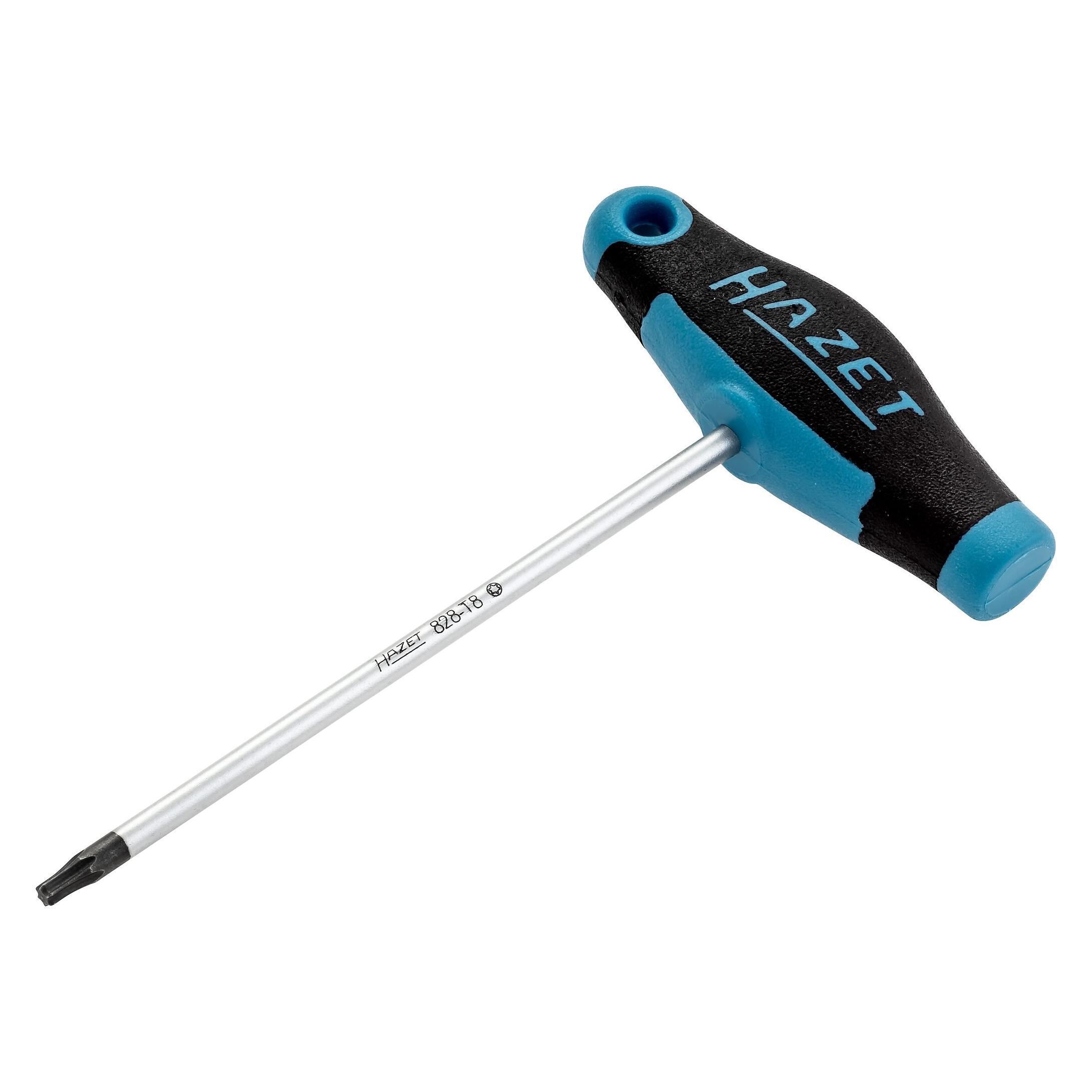 Hazet Schraubendreher mit T-Griff 828-T8 Innen TORX Profil T8 (TX) (828-T8)