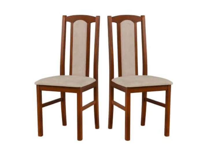LeafDesign Esszimmerstühle 2er Set, Massivholz, Gepolstert, Nussbaum Küchenstühle, Esstischstühle und Essstühle für Wohnzimmer, Restaurant, Café, Hotel und Gastronomie – hoher Sitzkomfort