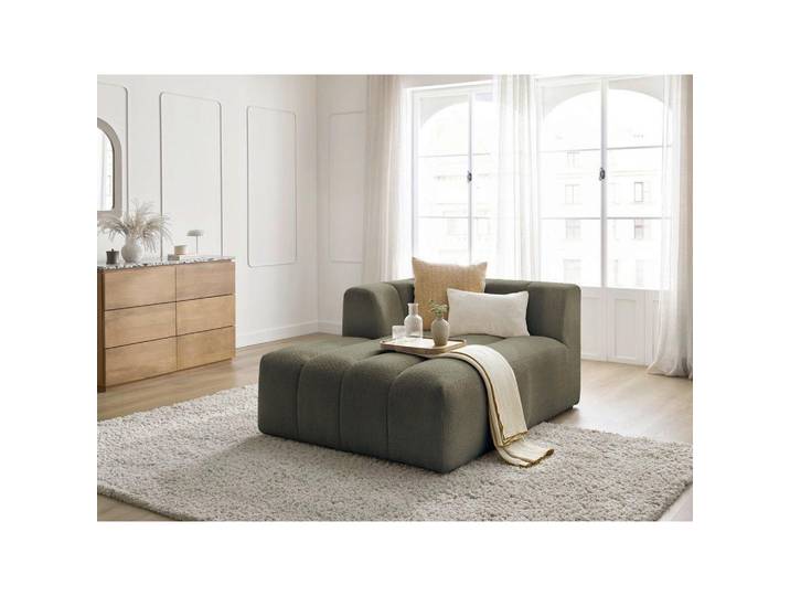 Sofaelement Annecy, Grün, Kunststoff, 1-Sitzer, 120x72x170 cm, Rücken echt, Wohnzimmer, Sofas & Couches, Sofas, Modulsofas