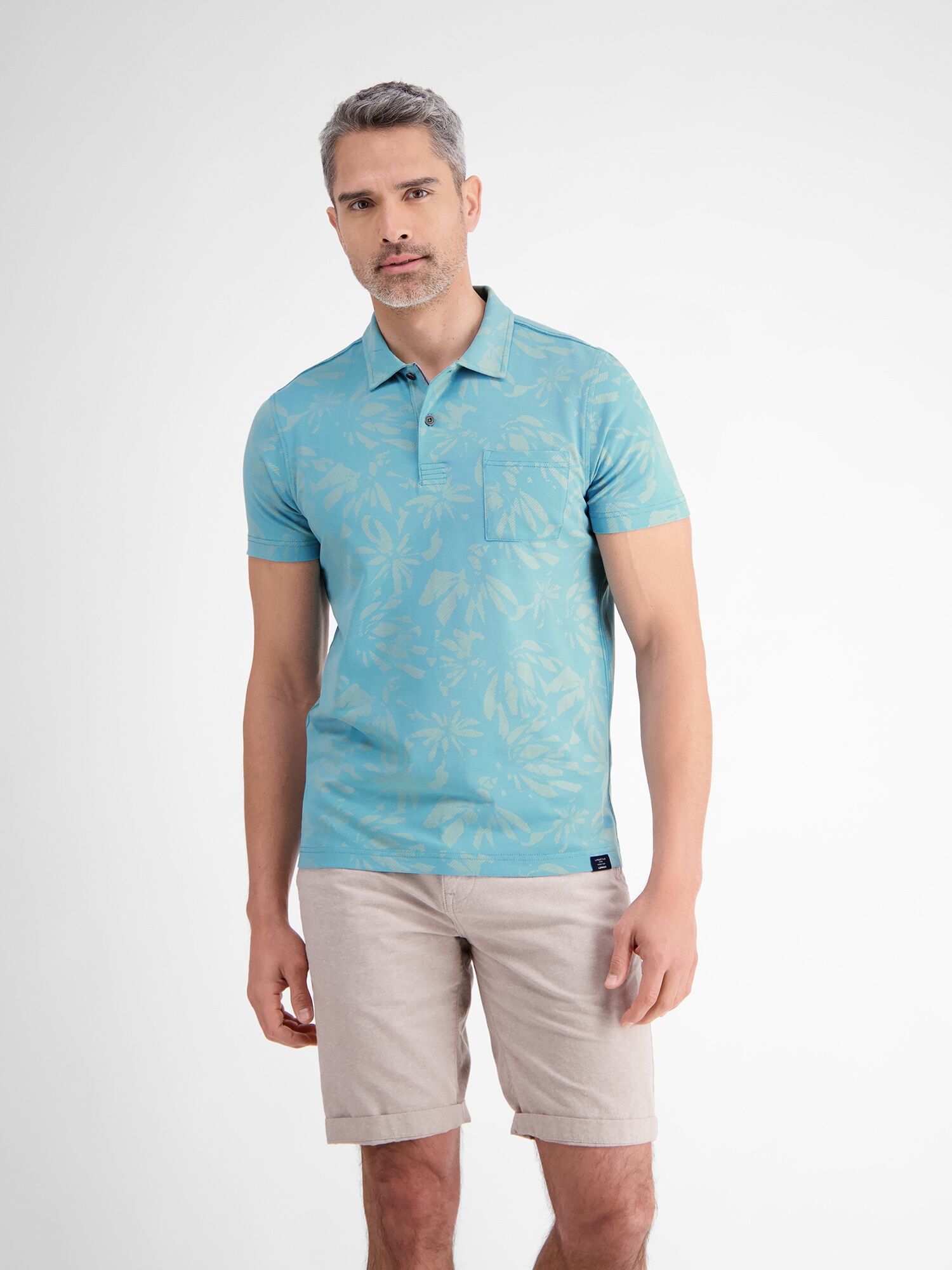 Poloshirt LERROS "Poloshirt mit Stretchanteil", Herren, Gr. S, blau (coastal blau), 95% Baumwolle, 5% Elasthan, ohne Ausschnitt, Shirts Poloshirt coastal blau S