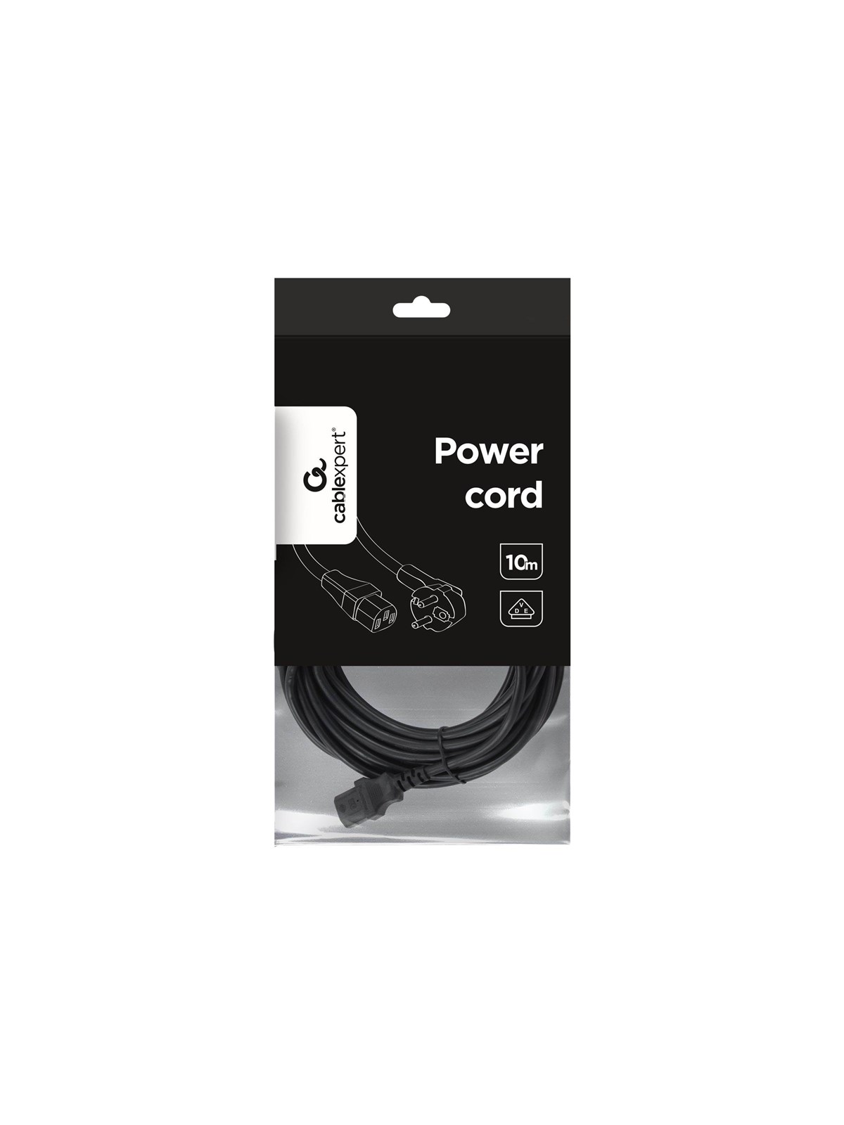 Gembird PC-186-VDE-10M - power cable - power CEE 7/7 to power IEC 60320 C13 - 10 m