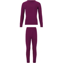 ZigZag Panda Skiunterwäsche-Set Kinder 4078 - dark purple 14 (164/170)