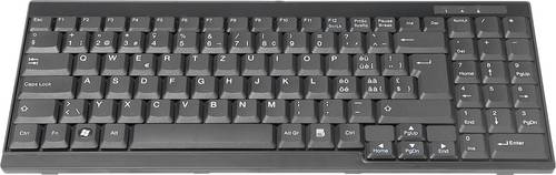Digitus DS-72000CH Kabelgebunden KVM-Tastatur Schweiz, QWERTZ Schwarz