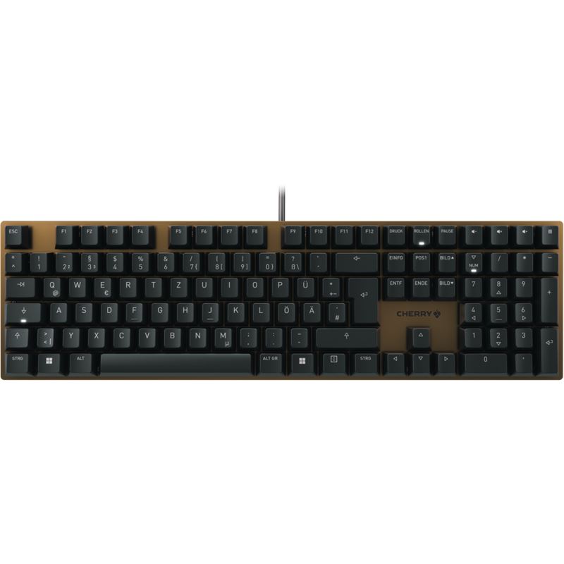 CHERRY KC 200 MX Cherry MX2A Silent Red USB Deutsch braun (kabelgebunden)