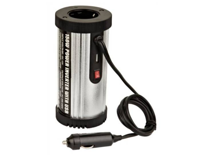 DLH Convertisseur de prise allume-cigare 12V/220V universel 150W avec port USB 2.1a, Universel, Auto, 12 V, 150 W, 220 V, Compatible tout appareil con