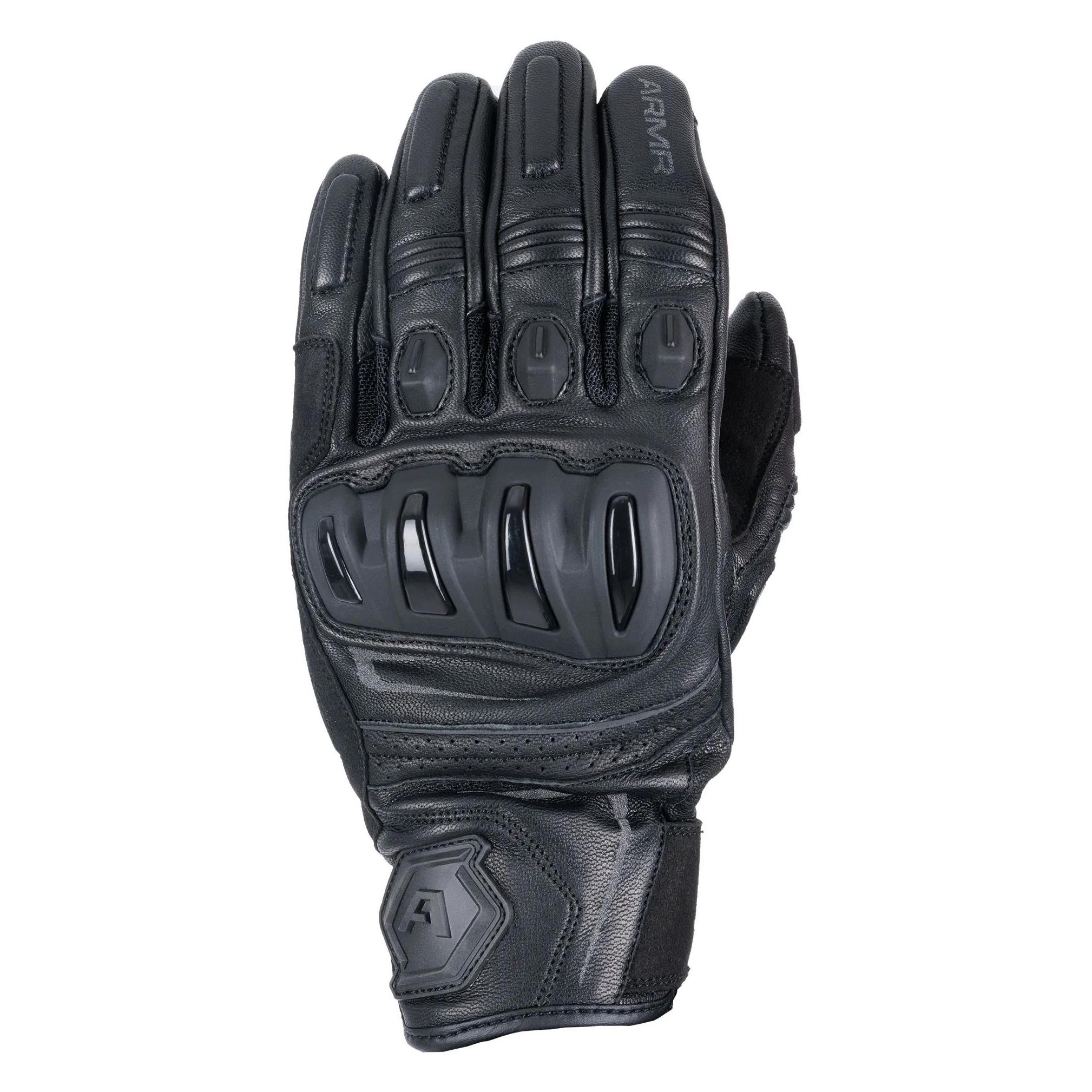Armr Herren Raiden 3.0 Leder Motorradhandschuhe, Schwarz, XL (Herren, XL) (ARMG233101XL)