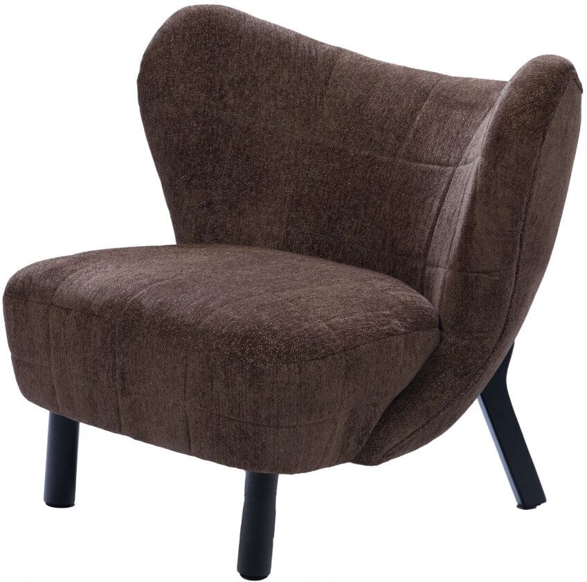 Amadeus Fauteuil en tissu marron Marron 83x77x87cm