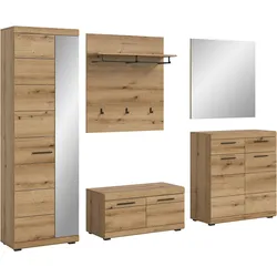 Garderobe SCOUT 5-teilig Eiche dunkel