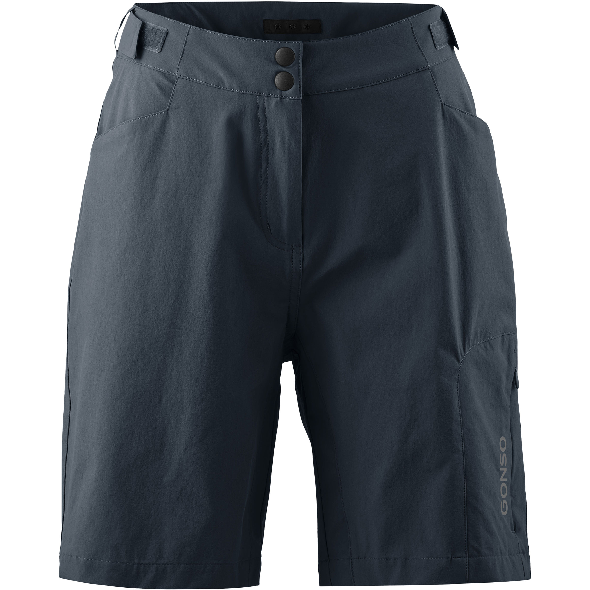 Gonso Adventure Radhose kurz Damen Fahrradhose schwarz Größe S Mountainbike | Gravel Winddicht Wasserabweisend