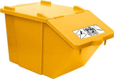 Wertstoffsammler Ökonom, stapelbar, 45 l, gelb