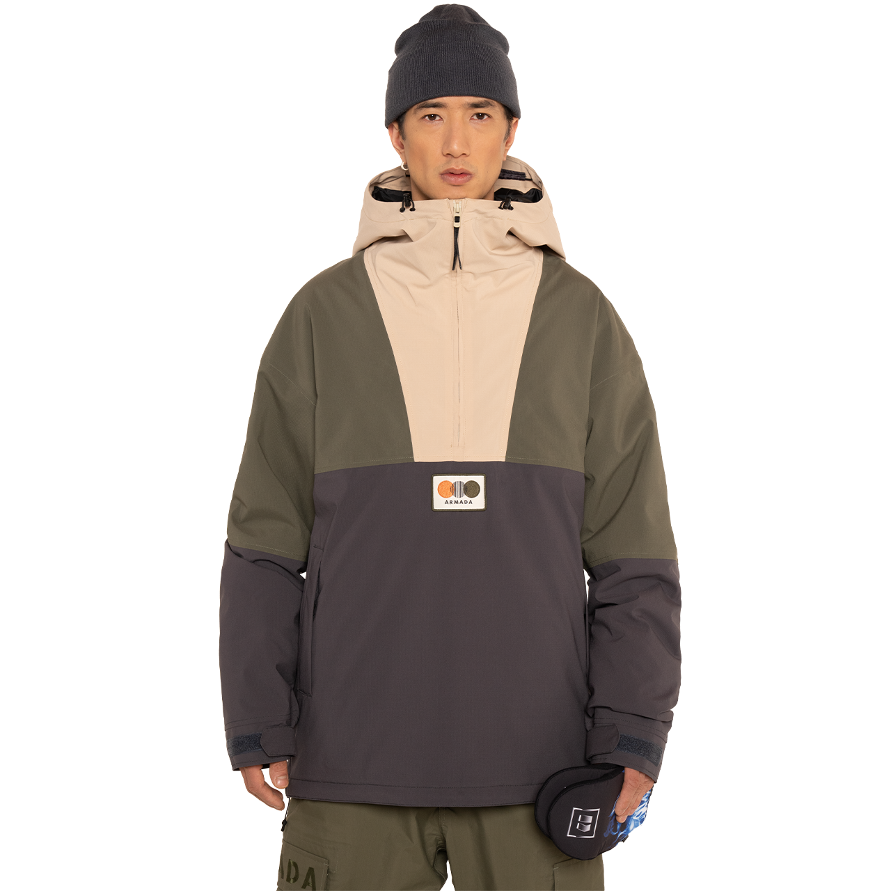 Armada Skiwear Herren Anorak GANSETT anthracite-olive - S
