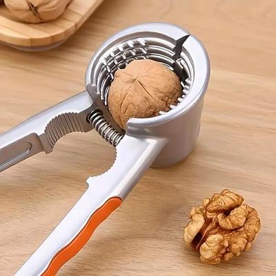 Mehrzweck-Nuss- und Trockenfruchtknacker, langlebiger Nussknacker aus Aluminium mit ergonomischem Griff, knackt mühelos Walnüsse, Haselnüsse und Mandeln, ideales Küchenwerkzeug zum Backen und für