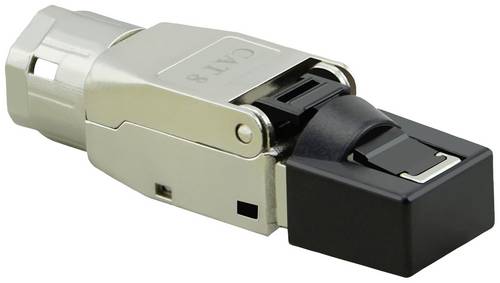 Value 21.99.1804 VALUE Feldkonfektionierbarer RJ-45-Stecker Kat.8 (Class I) 21.99.1804 Silber 1 St.