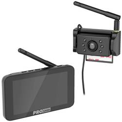 ProUser DRC5040 Funk-Rückfahrvideosystem IR-Zusatzlicht, Abstandshilfslinien Saugnapf, Kennzeichenhalter Schwarz 20135