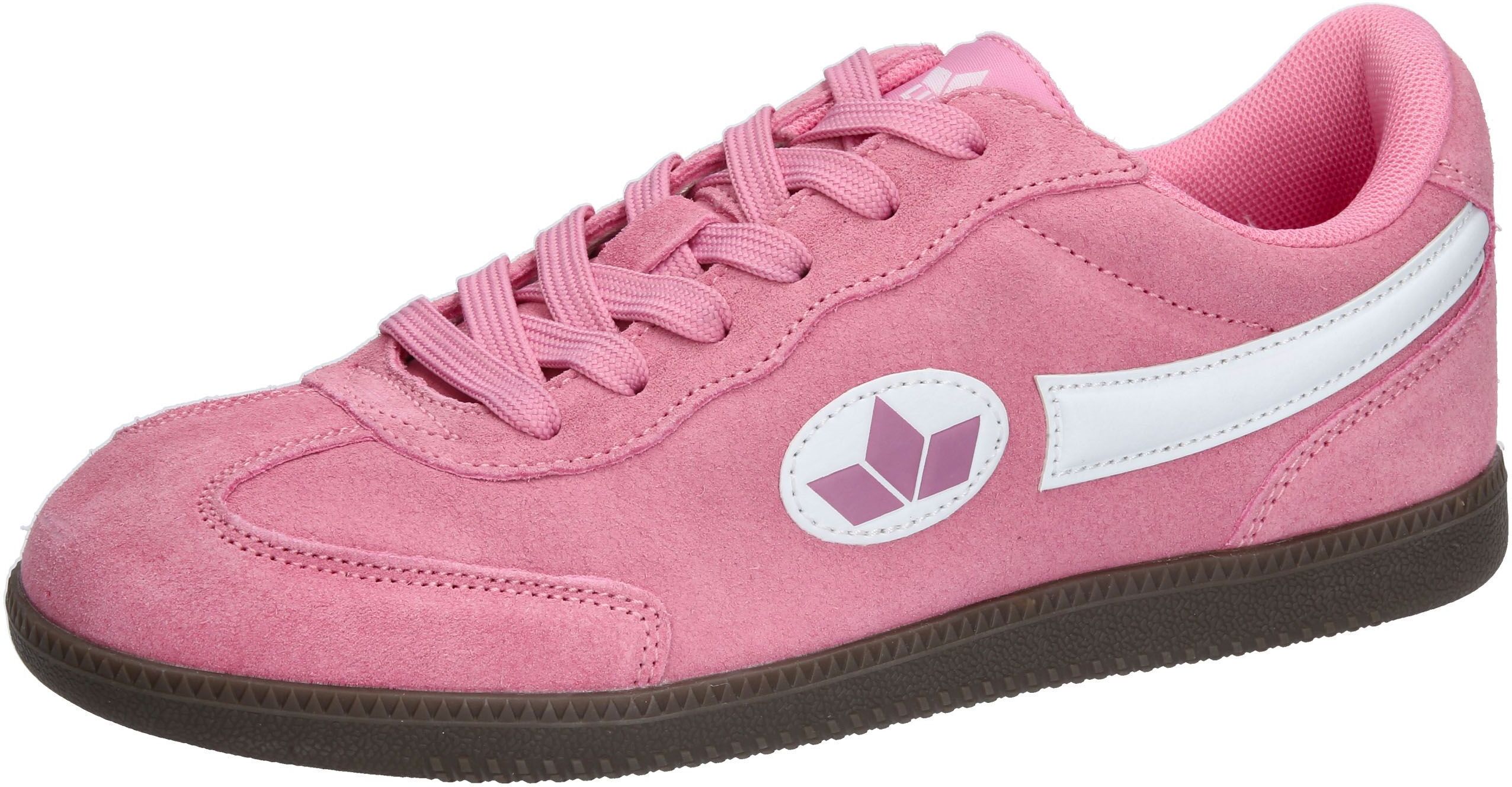 Sneaker LICO "Freizeitschuh Shuttle L", Damen, Gr. 38, rosa, Veloursleder, Schuhe Sneaker rosa 38