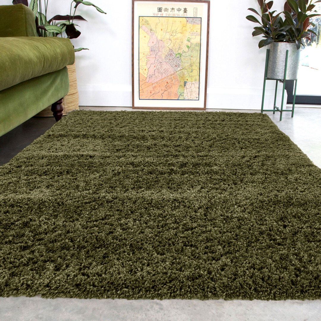 Rebrilliant Abstract Shag Green 240cm x 330cm
