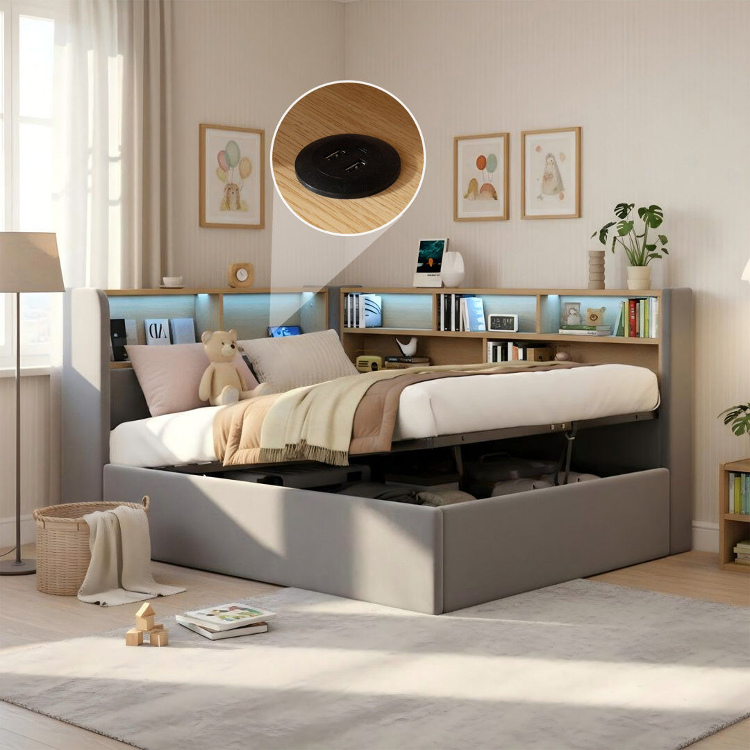 Brayden Studio Bed Grey 3ft