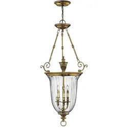 Elstead Lighting, Pendelleuchte, Cambridge Hängeleuchte E14 3-fach 107cm Brüniertes Messing (E14)