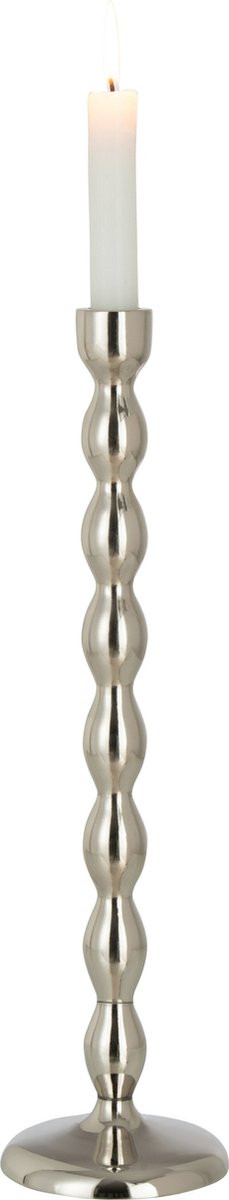 J-Line Kandelaar Bollen Glanzend Zilver Aluminium Large