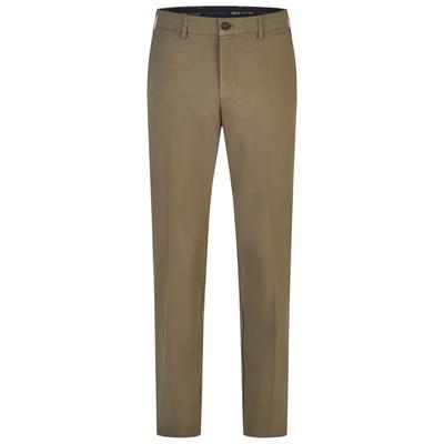 Chinohose BRÜHL "London", Herren, Gr. 48, US-Größen, beige (bunt), 98% Baumwolle, 2% Elasthan, unifarben, lang, Hosen Chinohose, mit Micro-Peach-Ausrüstung und Soft Finish