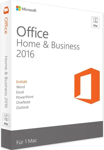 Microsoft Office 2016 Famille et Petite Entreprise Mac