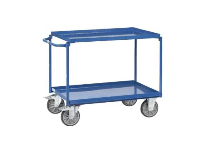 Fetra Transportgeräte mtphd822 Wagen Tablett seitlicher Tragegriff, 2 mit Wulst, 1000 mm x 700 mm Plattform
