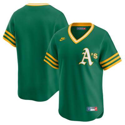 Baseballtrikot NIKE "Nike Trikot Oakland Athletics Nike MLB Limited Cooperstown", Herren, Gr. L, grün, 100% Polyester, Trikots Baseballtrikot