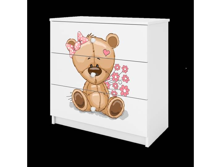 KOMMODE Babydreams Teddybär Blumen 81/81/41