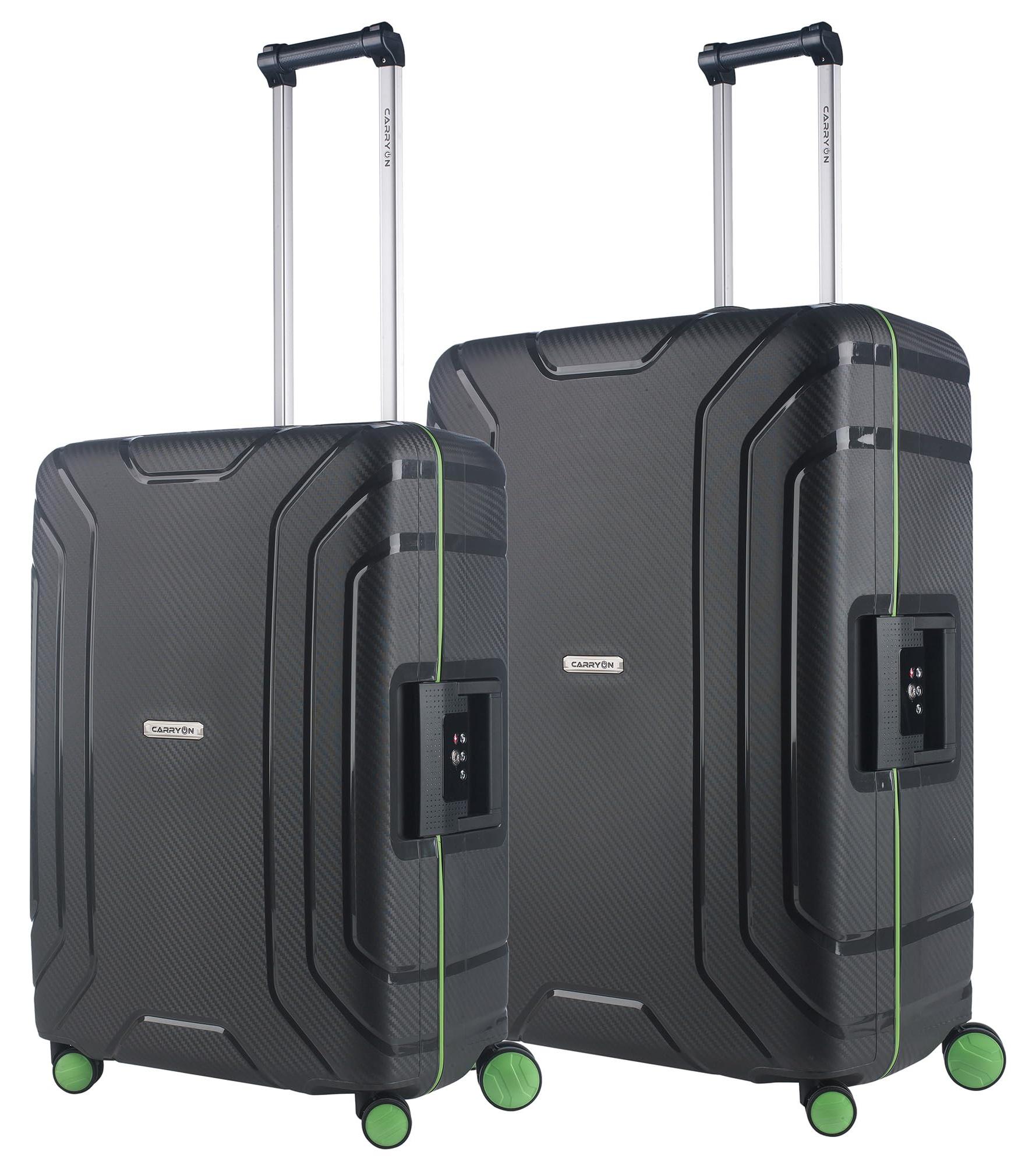 Koffer-Set - Hartschalenkoffer - Set aus 2 Koffern - 100 Liter und 70 Liter - Grau