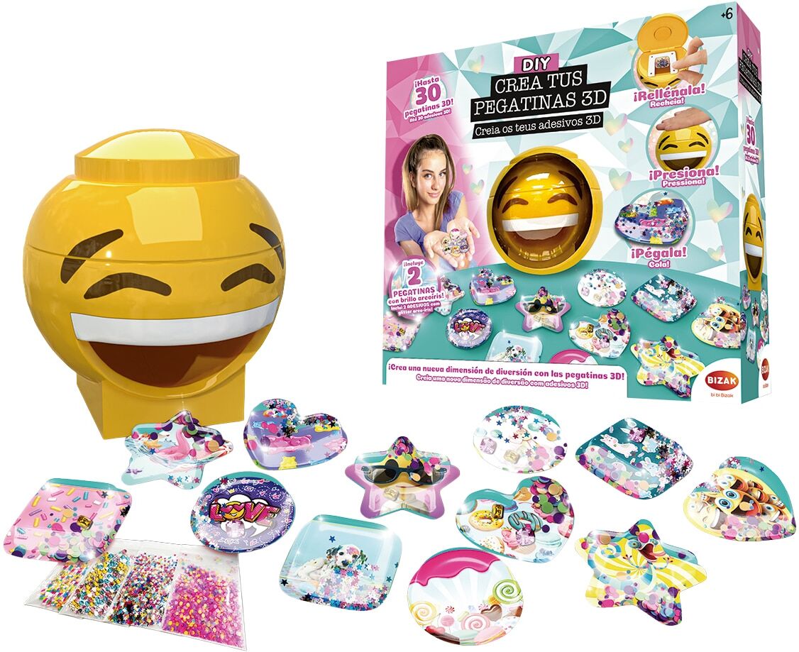 Bizak Crea Tus Pegatinas 3D .  niño