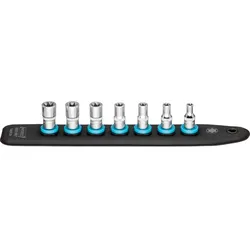 HAZET SmartRail mit 7 Steckplätzen Vierkant 6,3 mm (1/4 Zoll) 7-teilig, Außen-Torx - 850E-SR/7