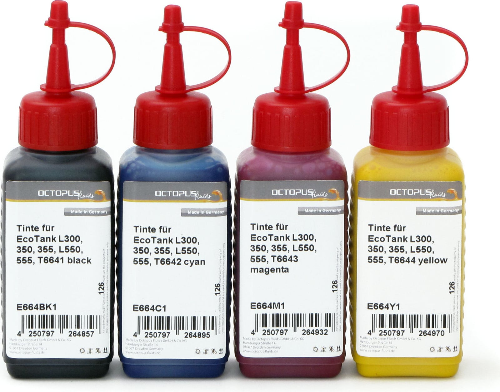 Octopus Concept inktpatronen voor Epson EcoTank L300, L355, L555