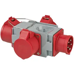 Brennenstuhl, Baustromverteiler, 1x CEE, 3x CEE (3x, CEE 16/5)