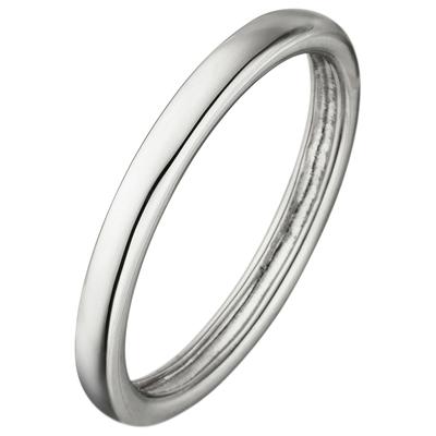 Fingerring JOBO Gr. 56, silber (silber 925), Fingerringe, Damen, 56, Silber 925 (Sterlingsilber), Fingerring, schmal 925 Silber