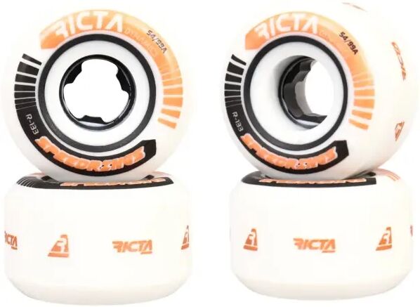 Skateboard Rollen Ricta Speedrings 99A Wide 4 Stk. (54mm - Weiß/Schwarz/Braun)