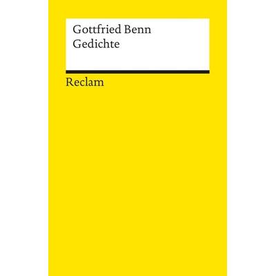 Gedichte, Taschenbuch von Gottfried Benn, Reclam, Philipp, 978-3-15-008480-9