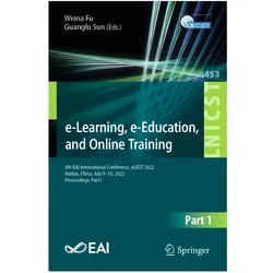 e-Learning, e-Education, and Online Training, Fachbücher von Weina Fu, Guanglu Sun