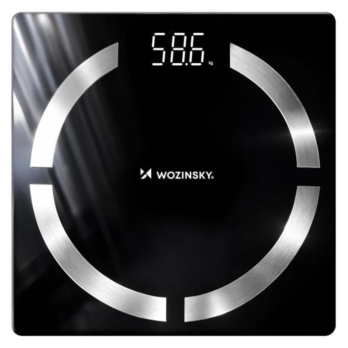 Wozinsky WIWL-30 Intelligente Bluetooth-Badezimmerwaage - Schwarz (180 kg) (1409315874)