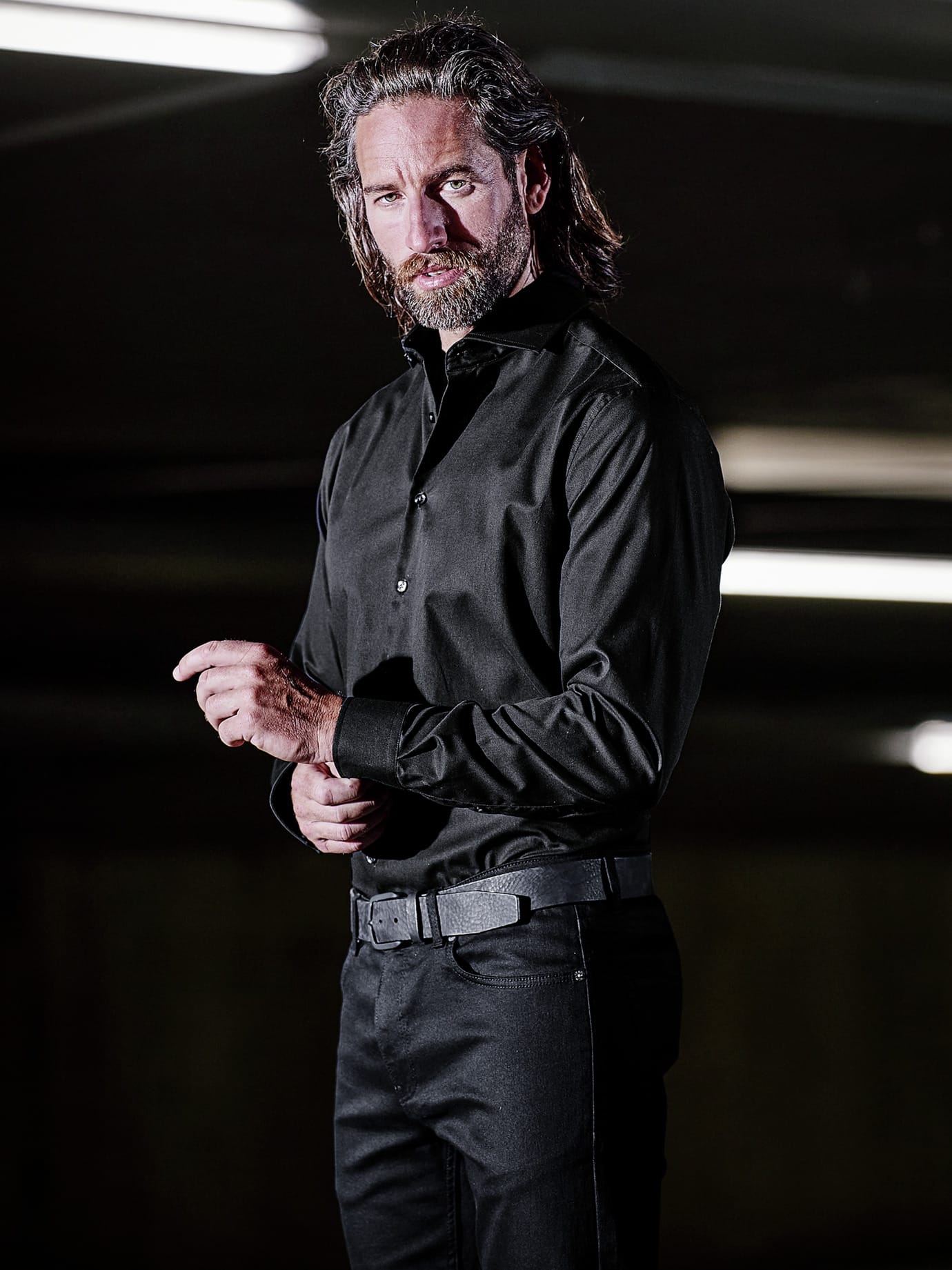 Mey & Edlich Daily-Business-Hemd Schwarz 38
