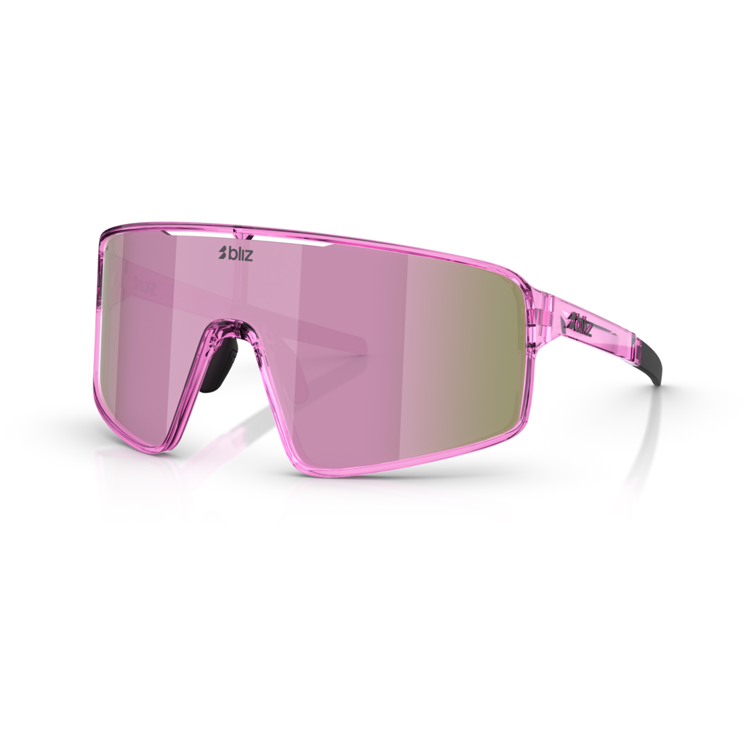 Bliz P001 Sportbrille Sportbrillen & Sportsonnenbrillen transp pink-brown rose Größe S Camping