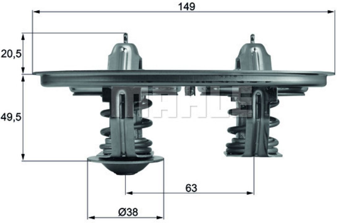 Mahle Termostato, refrigerante TX 105
