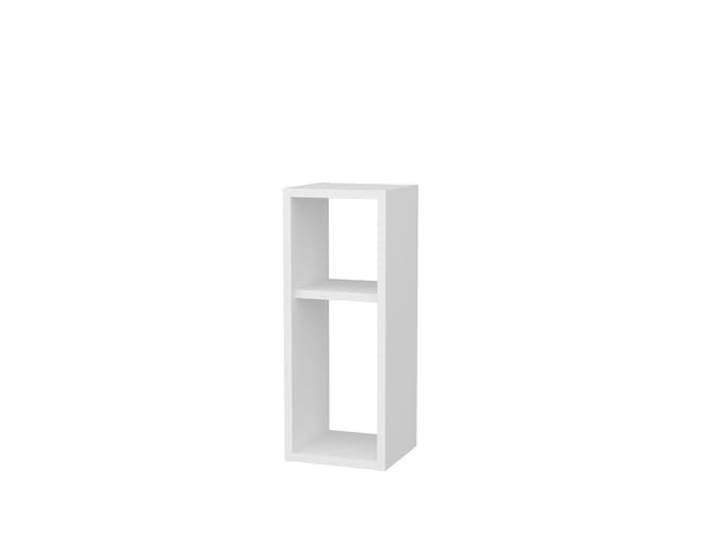 Hanah Home Moderner weißer Nachttisch, 100% melaminbeschichtete Spanplatte, 23,2 x 22 x 59,6 cm Stilvoller und funktionaler Stauraum fürs Schlafzimmer
